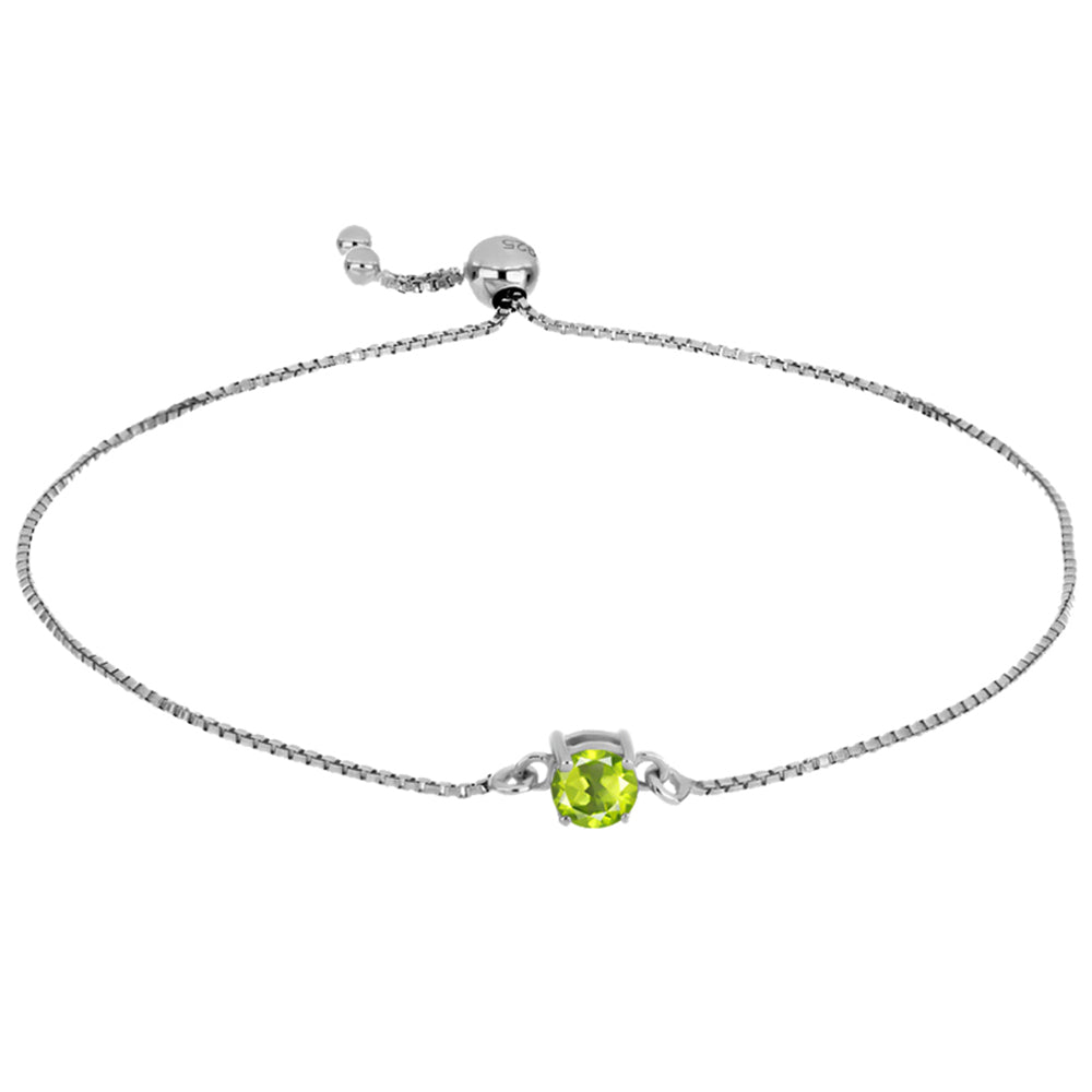 Pulsera de Plata con Peridoto de Changbai