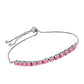 Pulsera de Plata con Turmalina Rosa de Pelmadulla