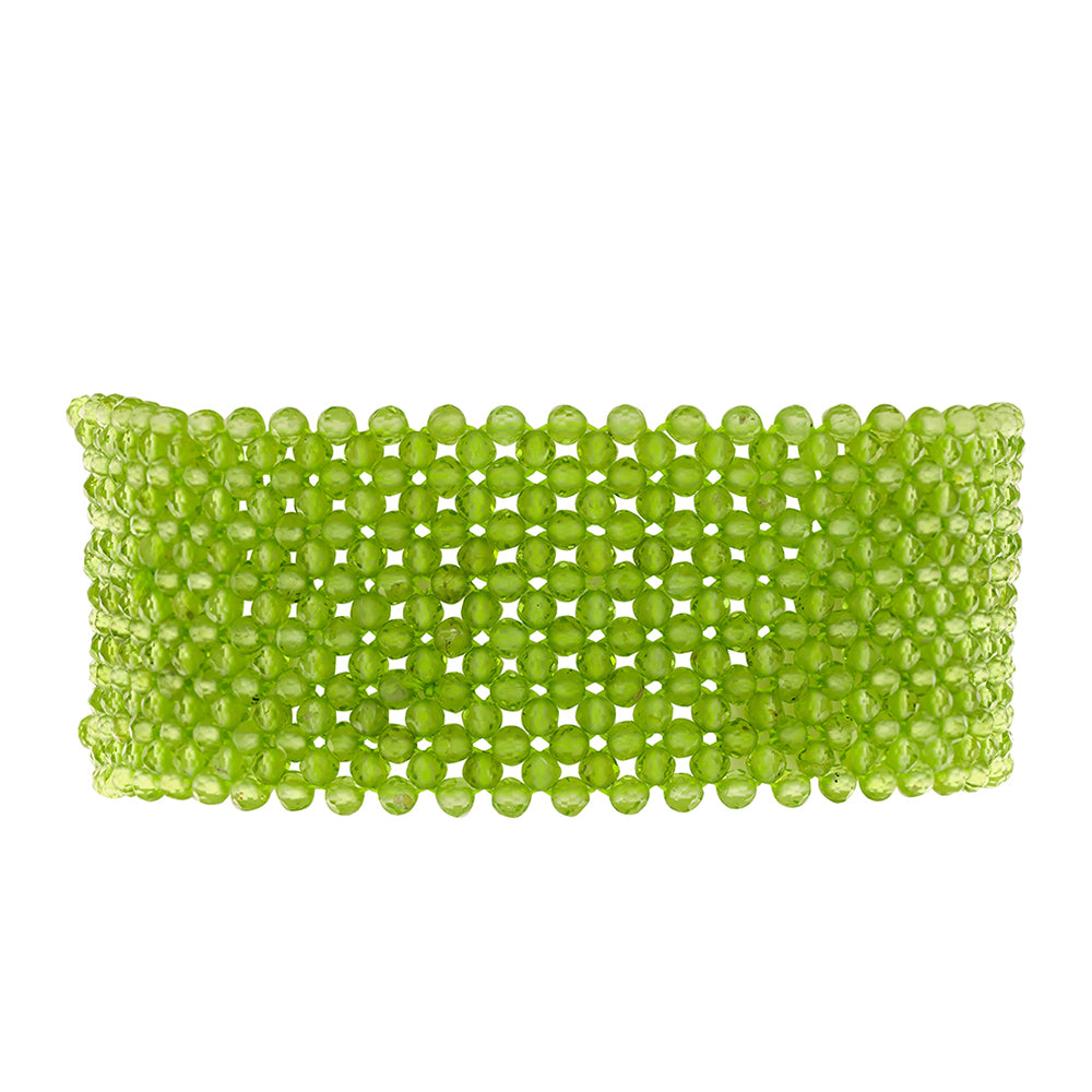 Pulsera de Plata con Peridoto de Changbai 1 