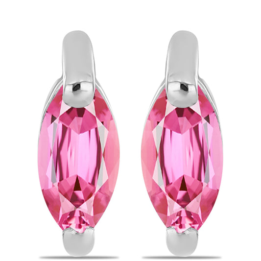 Pendientes de Plata con Turmalina Rosa de Pelmadulla