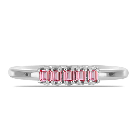 Anillo de Plata con Turmalina Rosa de Pelmadulla