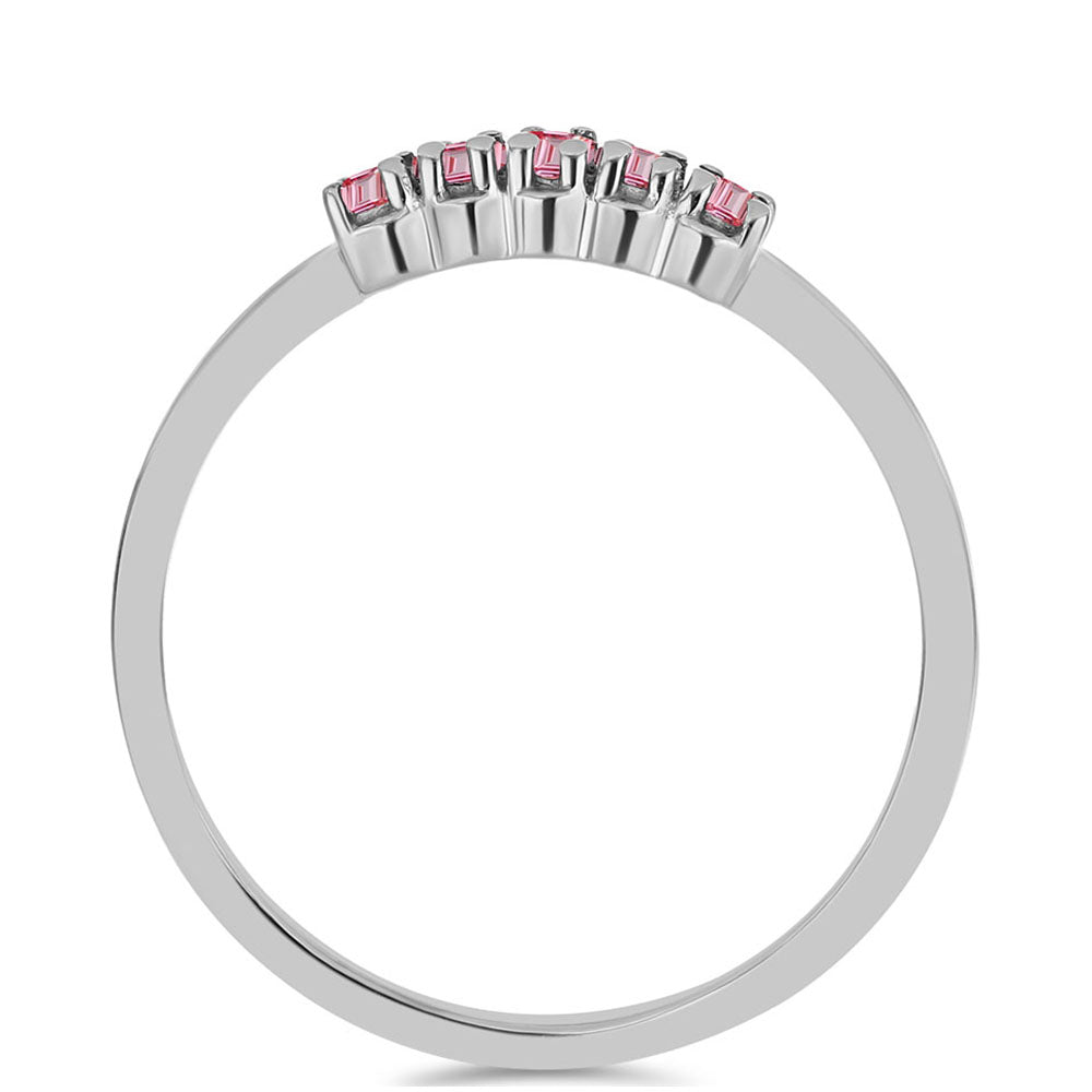 Anillo de Plata con Turmalina Rosa de Pelmadulla