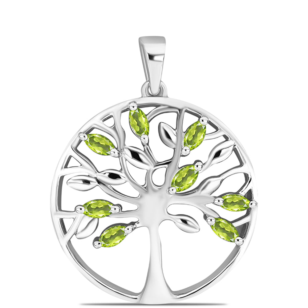Colgante de Plata con Peridoto de Changbai 1 