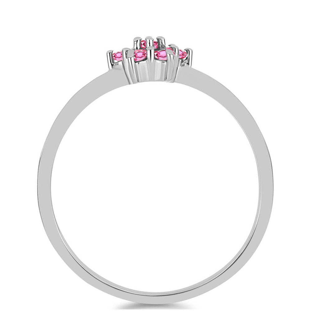 Anillo de Plata con Turmalina Rosa de Pelmadulla