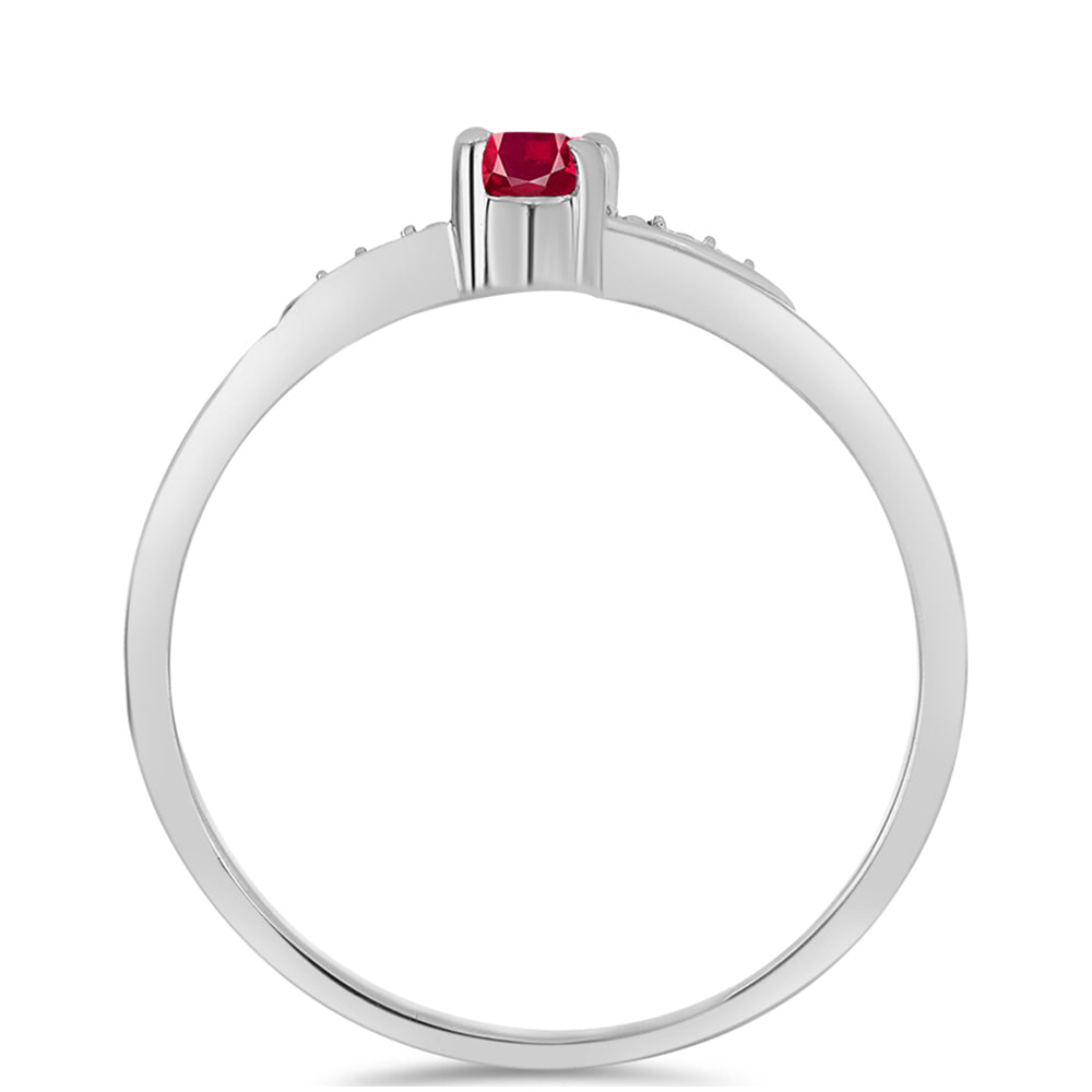 Anillo de Plata con Rubí de Madagascar