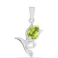 Colgante de Plata con Peridoto de Changbai