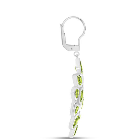 Pendientes de Plata con Peridoto de Changbai