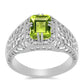 Anillo de Plata con Peridoto de Changbai