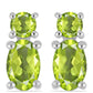 Pendientes de Plata con Peridoto de Changbai