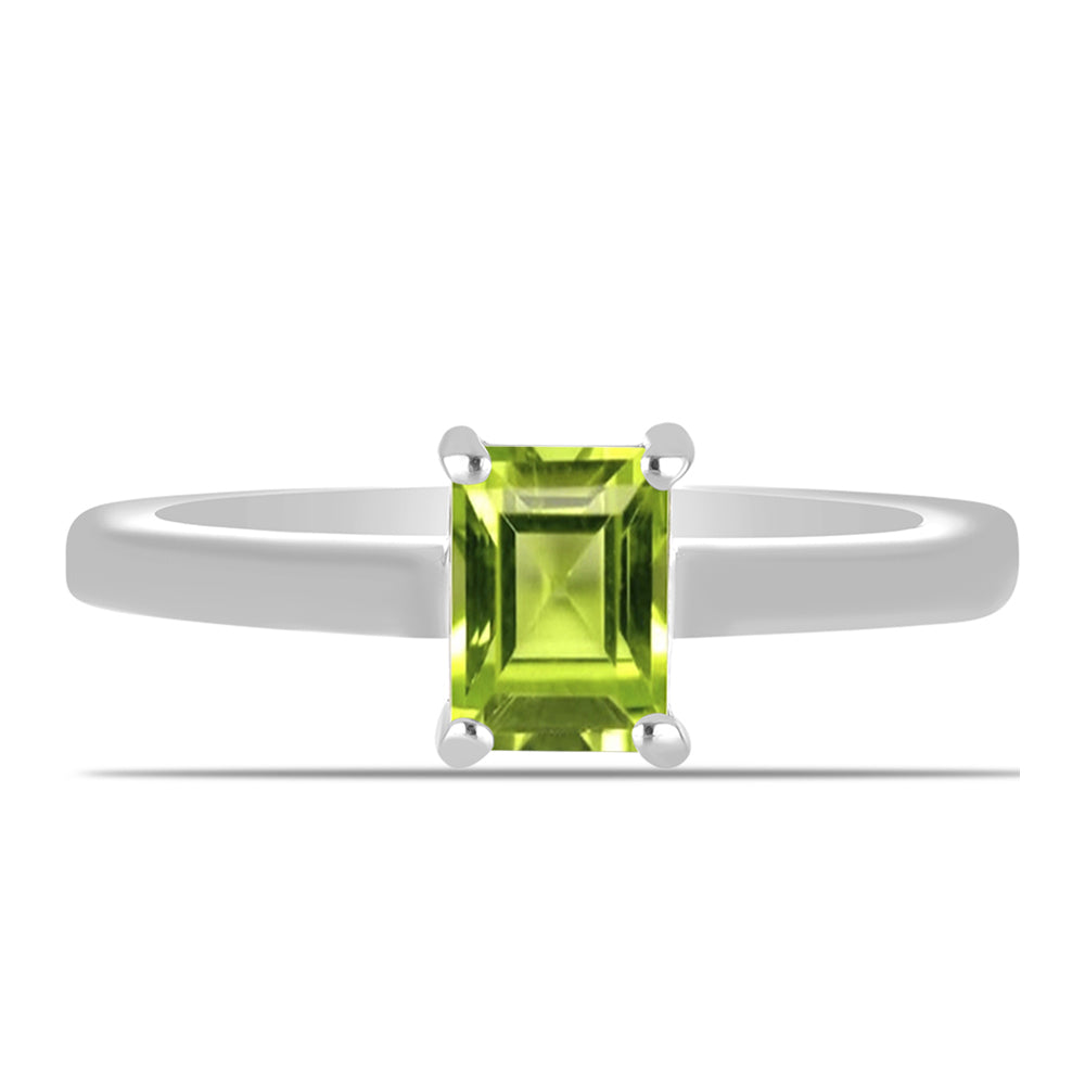 Anillo de Plata con Peridoto de Changbai 1 
