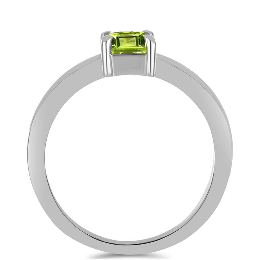 Anillo de Plata con Peridoto de Changbai 2 