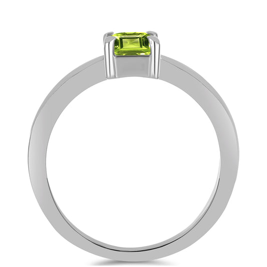 Anillo de Plata con Peridoto de Changbai
