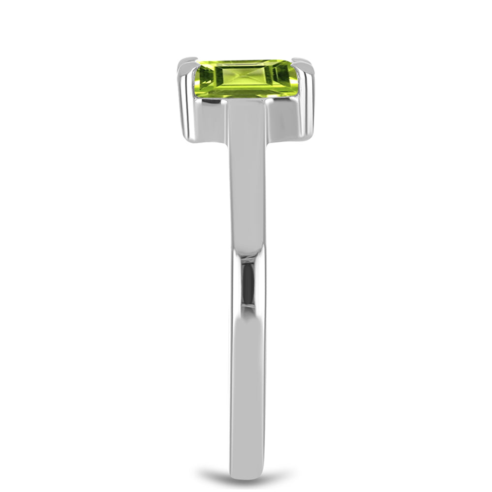 Anillo de Plata con Peridoto de Changbai 4 