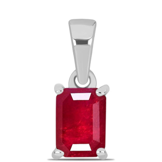 Colgante de Plata con Rubí de Madagascar