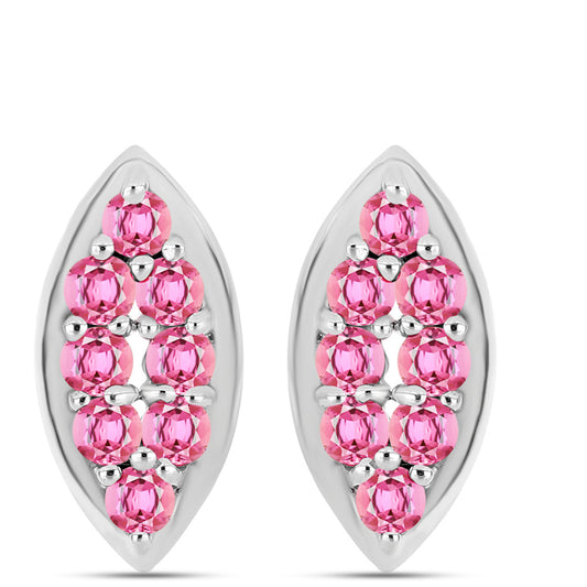 Pendientes de Plata con Turmalina Rosa de Pelmadulla