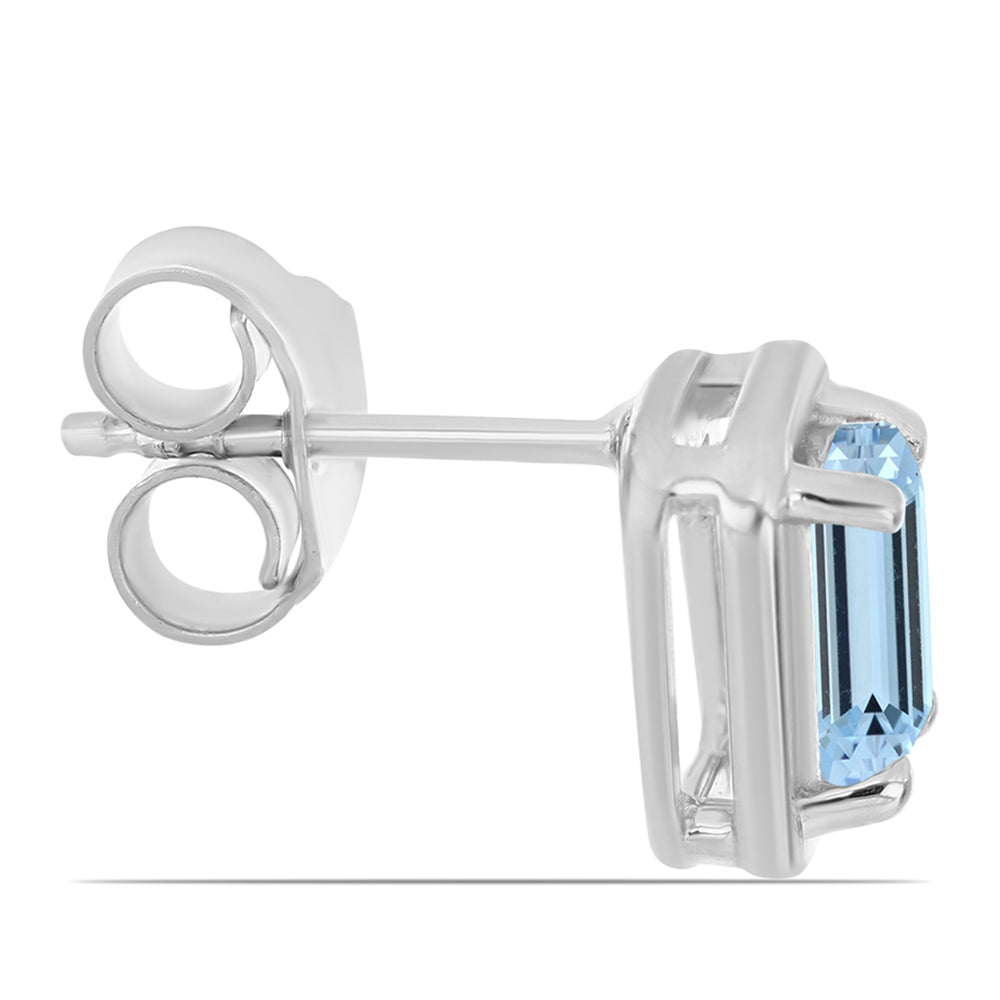 Pendientes de Plata con Aguamarina del Condado de Embu 2 