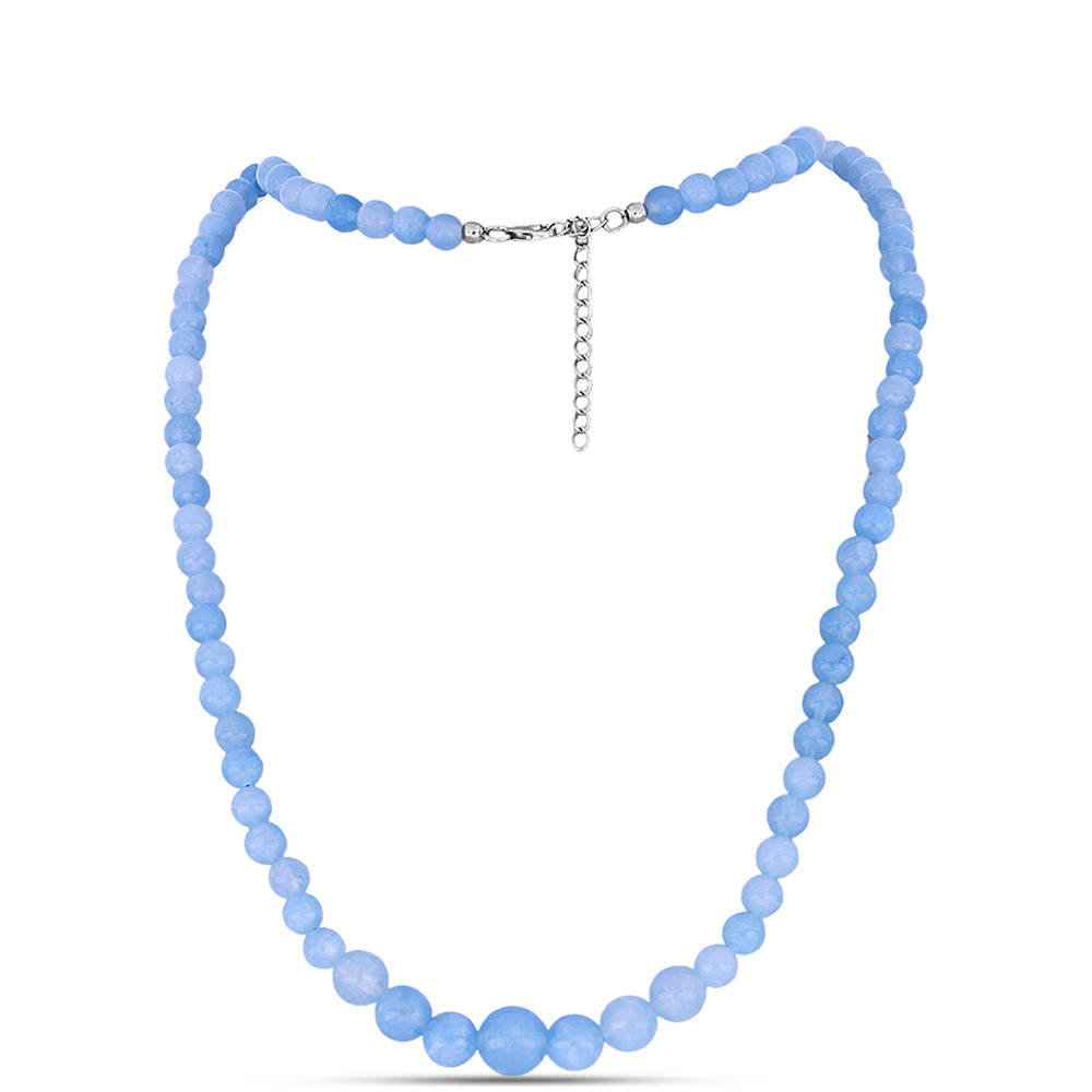 Collar de Plata con Aguamarina del Condado de Embu 2 