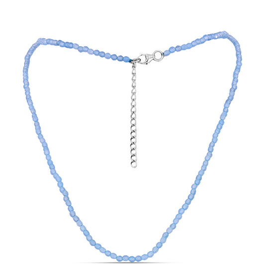 Collar de Plata con Aguamarina del Condado de Embu