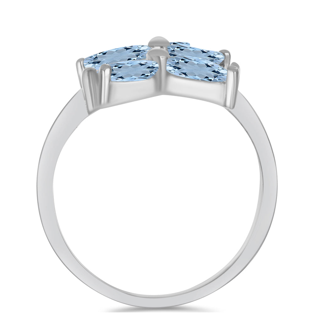 Anillo de Plata con Aguamarina del Condado de Embu 2 