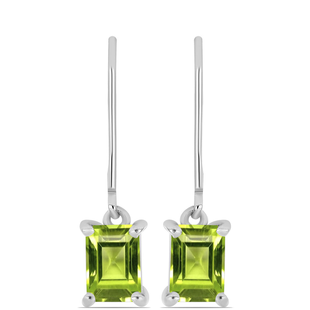 Pendientes de Plata con Peridoto de Changbai
