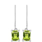 Pendientes de Plata con Peridoto de Changbai