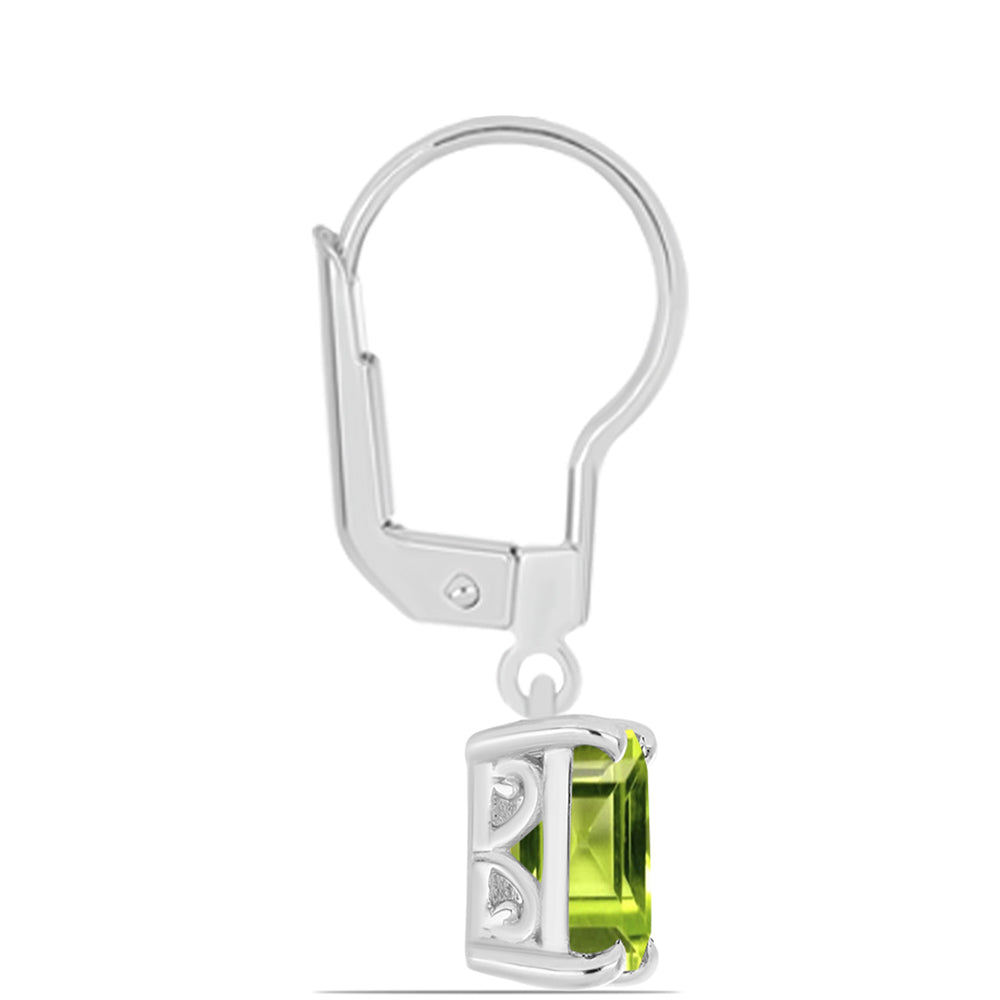 Pendientes de Plata con Peridoto de Changbai 4 