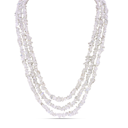 Collar Pepita con Piedra Lunar Arco Iris