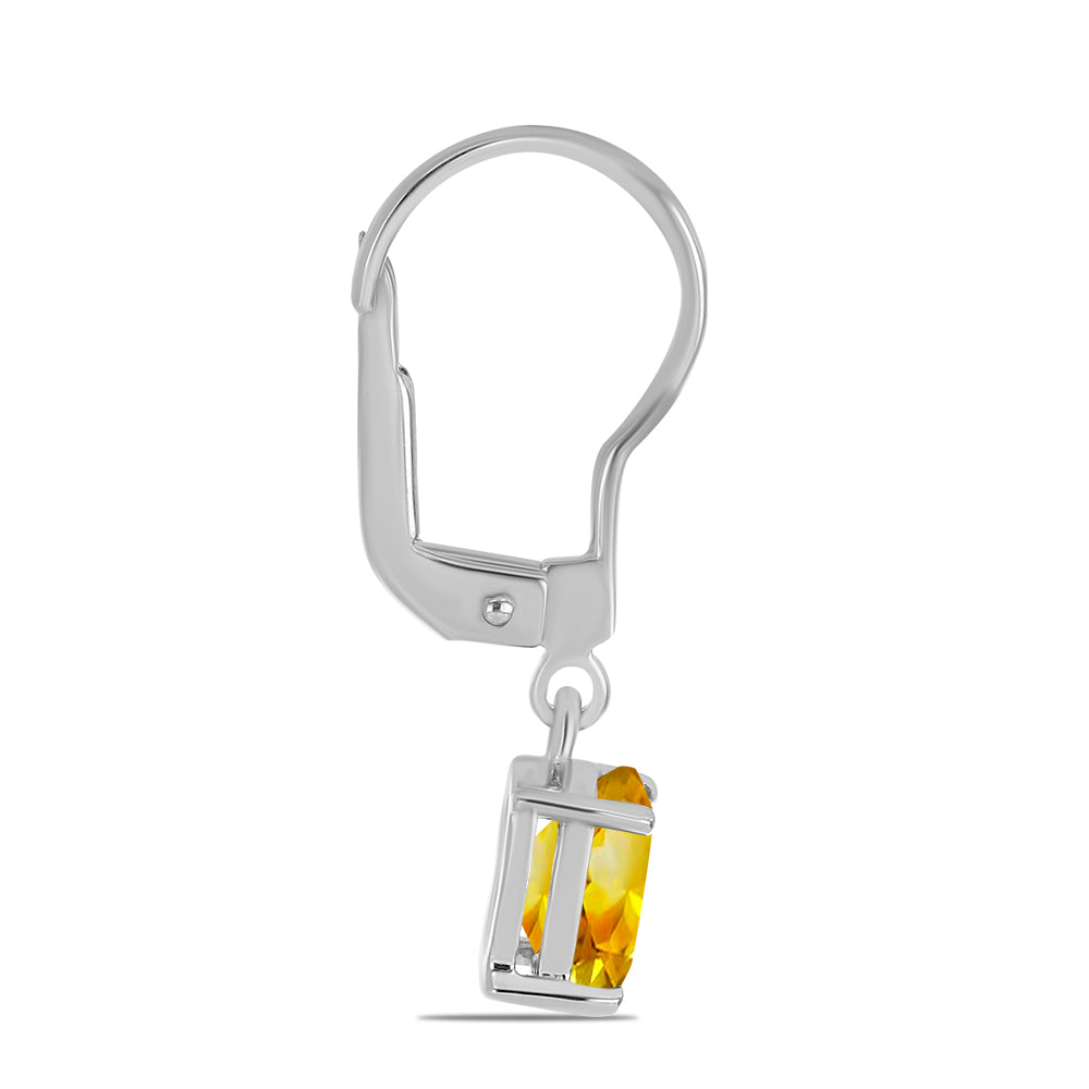 Pendientes de Plata con Citrino de los Montes Urales 2 