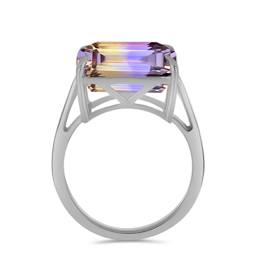 Anillo de Plata con Amatrino de Anahi