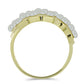 Anillo de Plata Bañada en Oro con Perla blanca de agua dulce