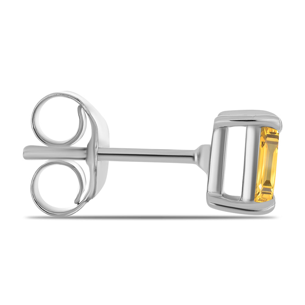 Pendientes de Plata con Citrino de los Montes Urales 2 