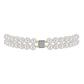 Pulsera de Plata Bañada en Oro con Perla blanca de agua dulce y Topacio Blanco
