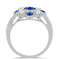 Anillo de Plata con Zafiro Azul Australiano y Perla de Agua Dulce