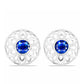 Pendientes de Plata con Zafiro Azul Australiano