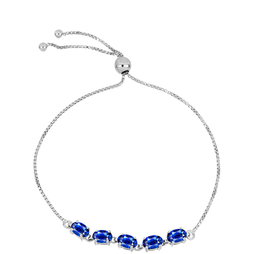 Pulsera de Plata con Zafiro Azul Australiano 1 