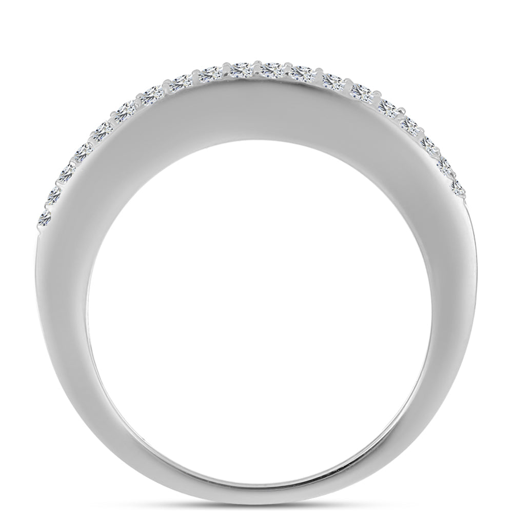 Anillo de Plata con Zafiro Azul Australiano y Topacio Blanco