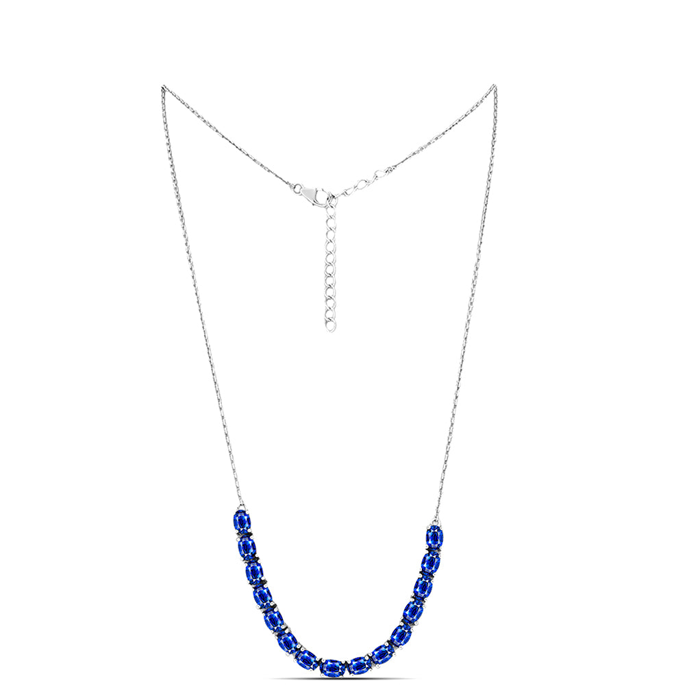 Collar de Plata con Zafiro Azul Australiano 1 