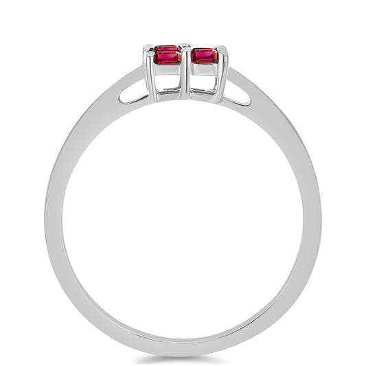 Anillo de Plata con Rubelita de Cruzeiro