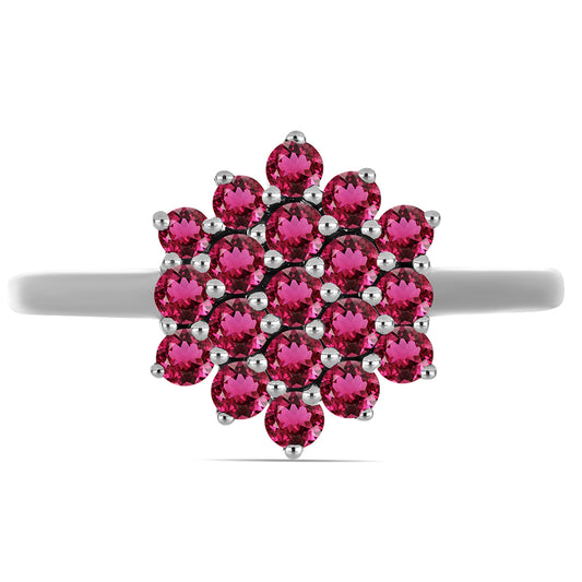 Anillo de Plata con Rubelita de Cruzeiro