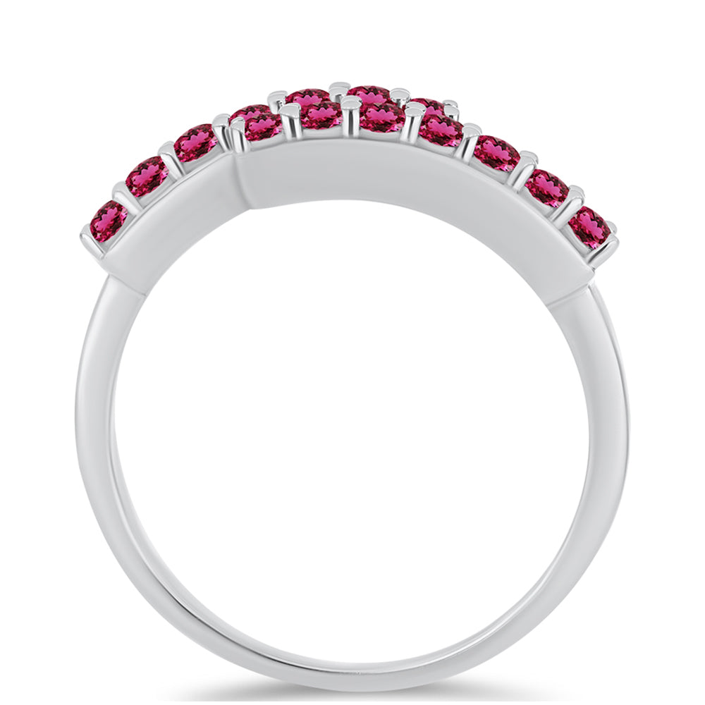 Anillo de Plata con Rubelita de Cruzeiro