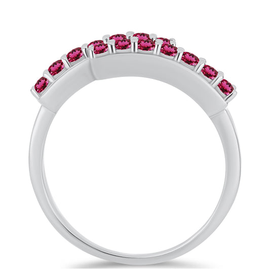 Anillo de Plata con Rubelita de Cruzeiro