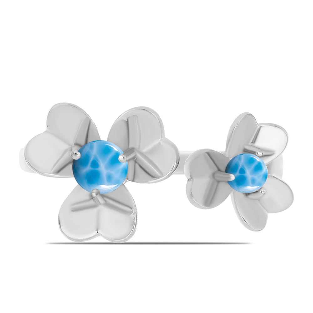 Anillo de Plata con Larimar de Barahona 1 