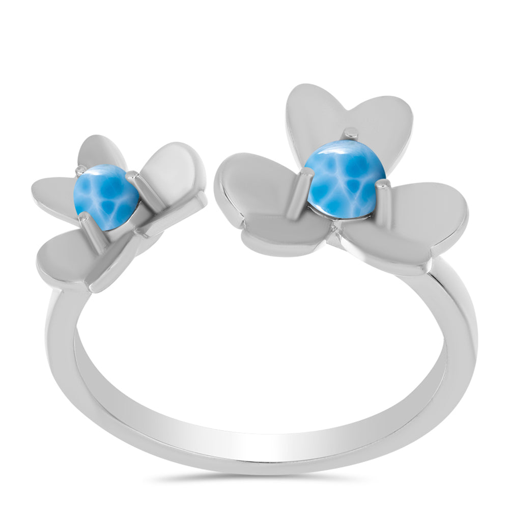 Anillo de Plata con Larimar de Barahona