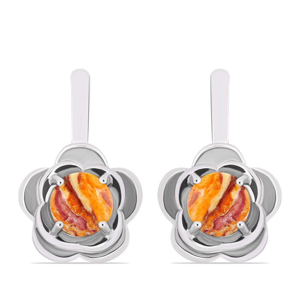 Pendientes de Plata con Jaspe Garra de León 1 