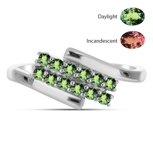 Anillo de Plata con Alejandrita natural