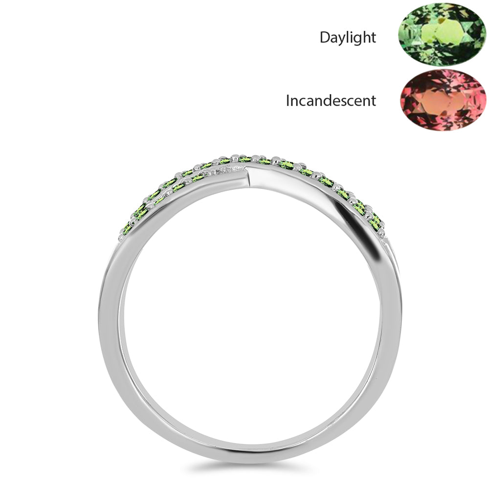 Anillo de Plata con Alejandrita natural 2 