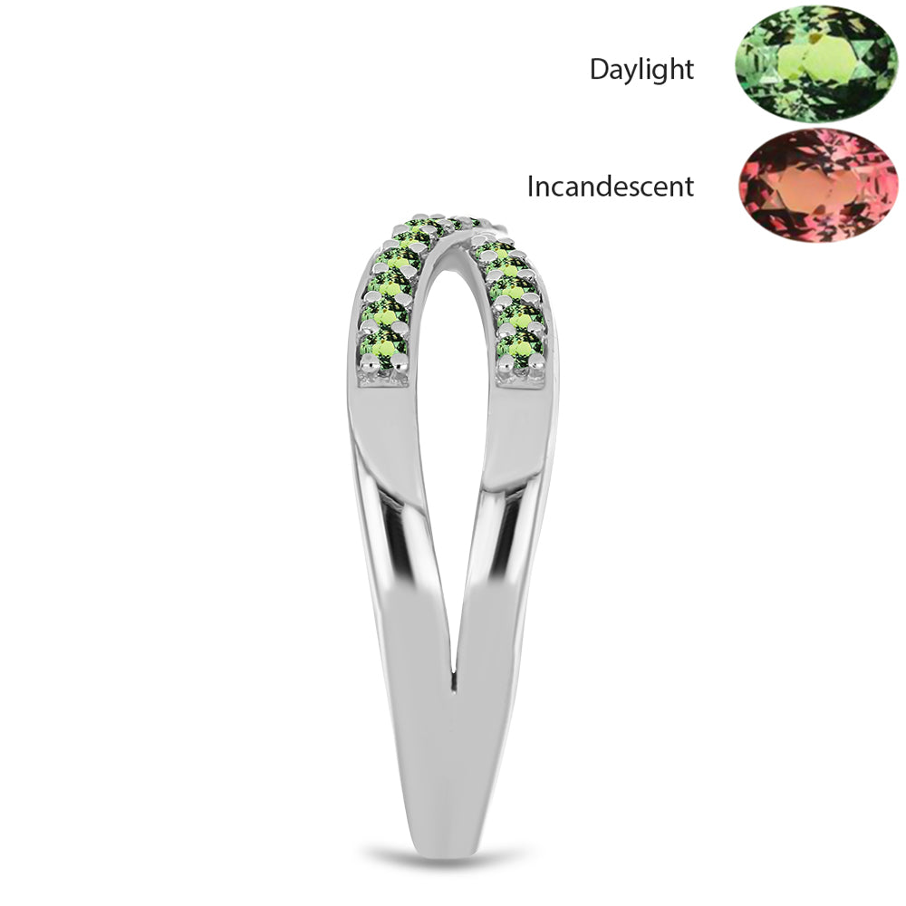 Anillo de Plata con Alejandrita natural 4 