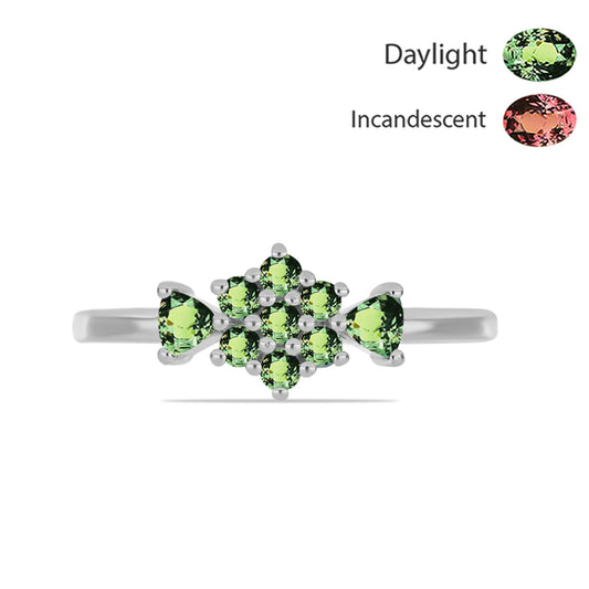 Anillo de Plata con Alejandrita natural