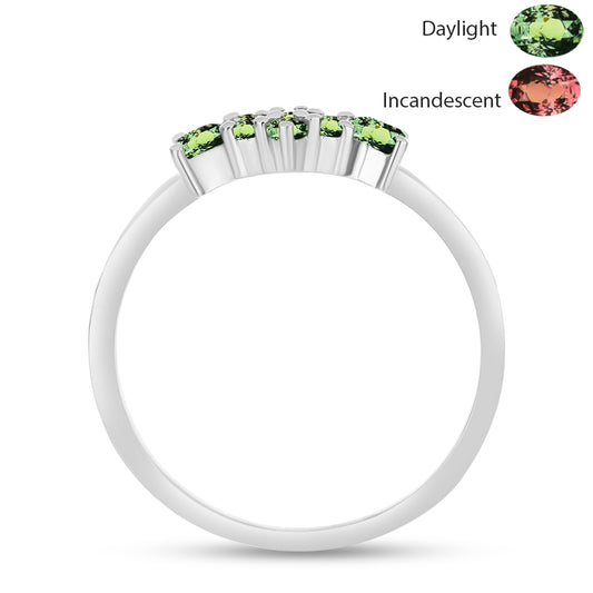 Anillo de Plata con Alejandrita natural