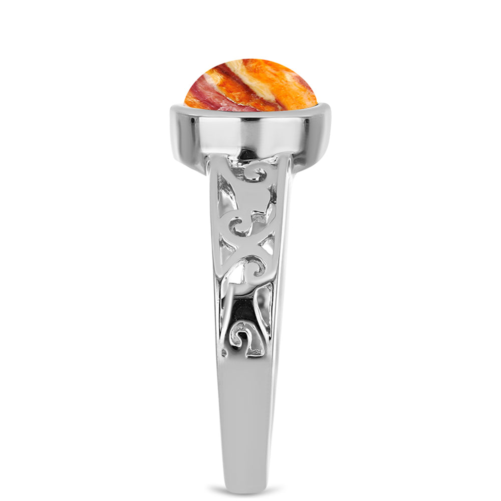 Anillo de Plata con Jaspe Garra de León 4 